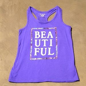 Purple graphic shirt